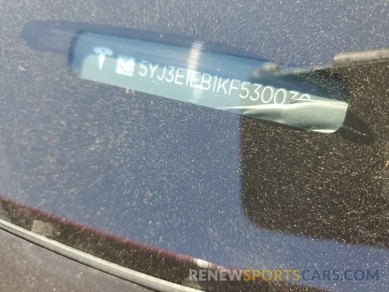 12 Photograph of a damaged car 5YJ3E1EB1KF530030 TESLA MODEL 3 2019