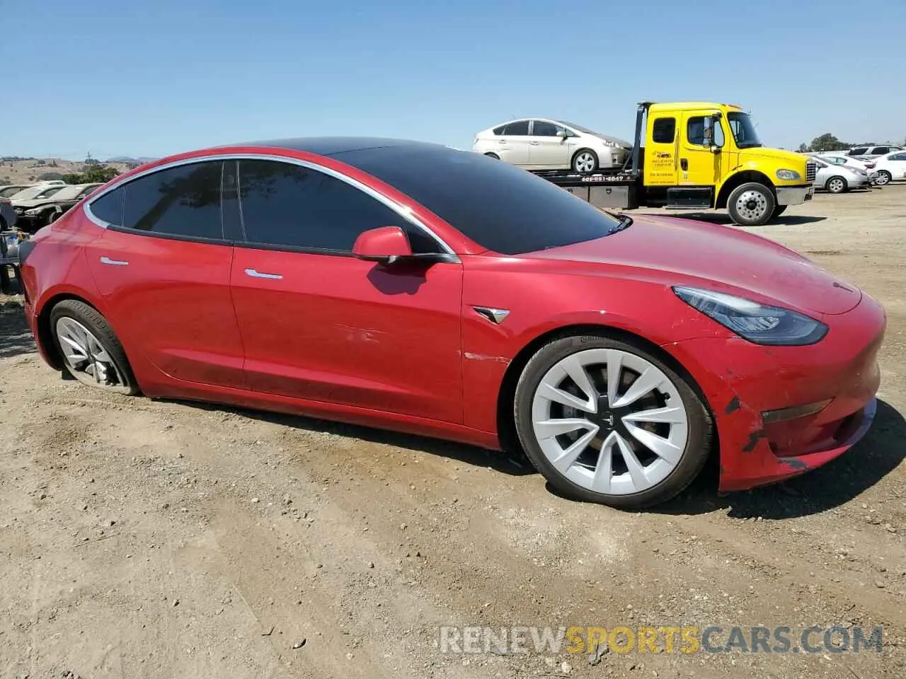 4 Photograph of a damaged car 5YJ3E1EB1KF530030 TESLA MODEL 3 2019
