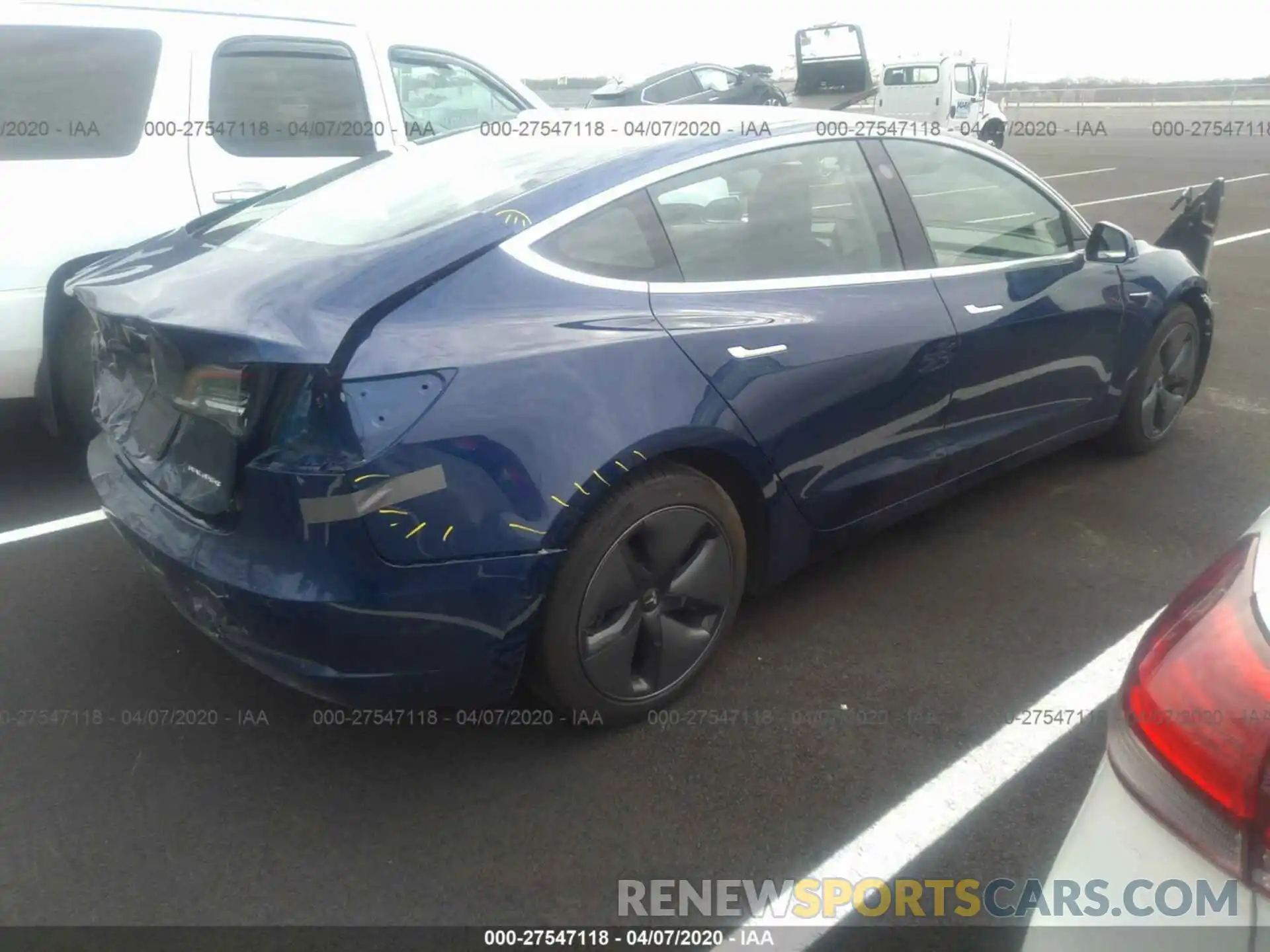 4 Photograph of a damaged car 5YJ3E1EB2KF199359 TESLA MODEL 3 2019