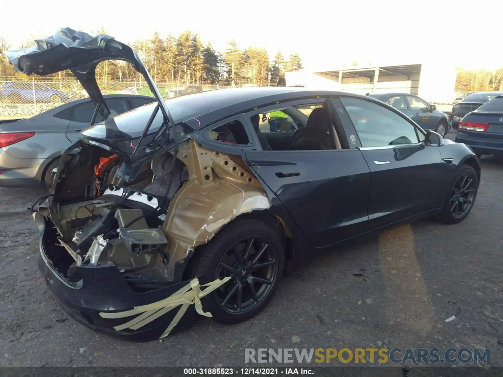 4 Photograph of a damaged car 5YJ3E1EB2KF205743 TESLA MODEL 3 2019