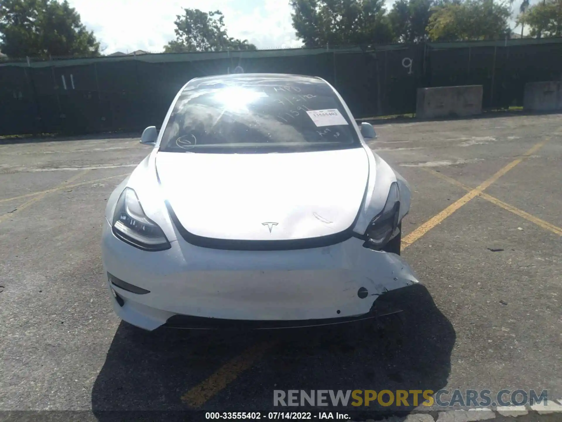 6 Photograph of a damaged car 5YJ3E1EB2KF211591 TESLA MODEL 3 2019