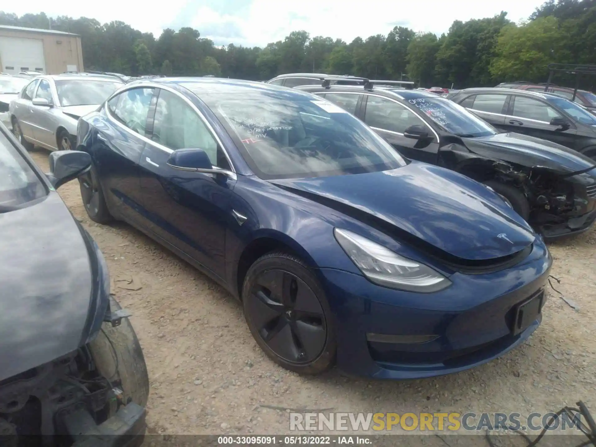 1 Photograph of a damaged car 5YJ3E1EB2KF359482 TESLA MODEL 3 2019