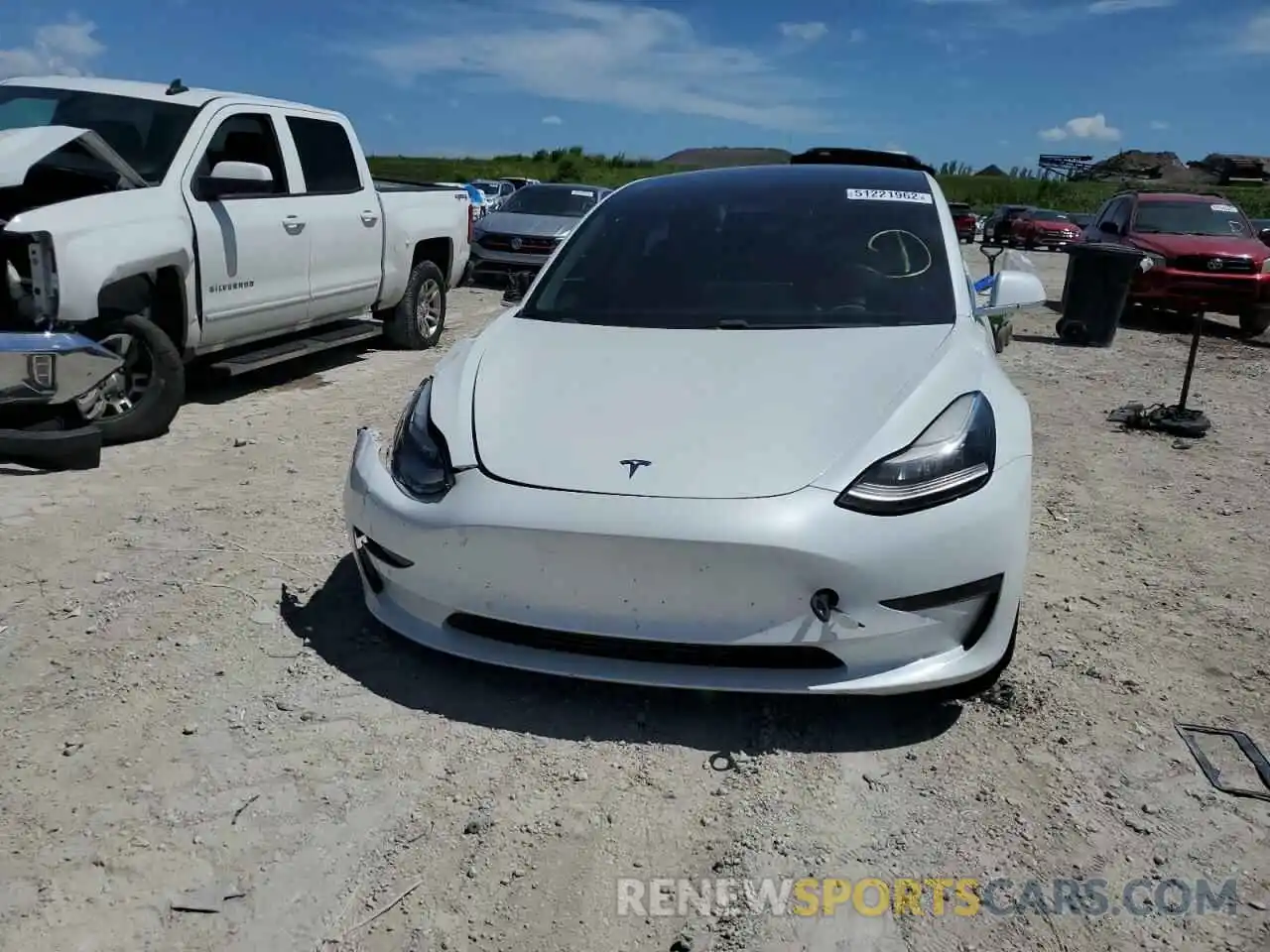 9 Photograph of a damaged car 5YJ3E1EB2KF365105 TESLA MODEL 3 2019