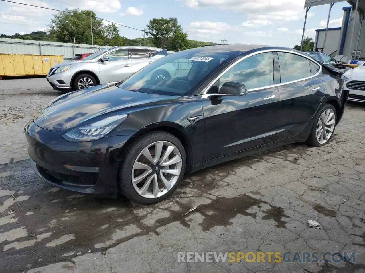 1 Photograph of a damaged car 5YJ3E1EB2KF365329 TESLA MODEL 3 2019