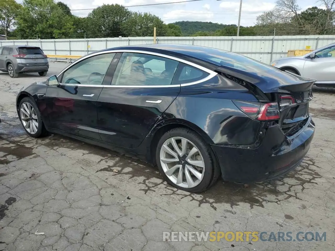 2 Photograph of a damaged car 5YJ3E1EB2KF365329 TESLA MODEL 3 2019