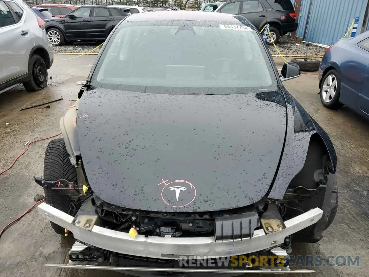 5 Photograph of a damaged car 5YJ3E1EB2KF384303 TESLA MODEL 3 2019