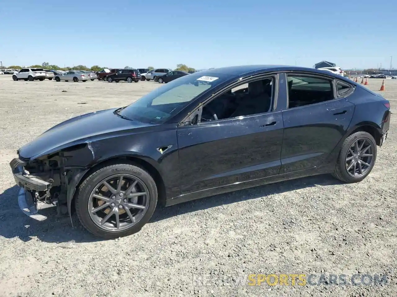 1 Photograph of a damaged car 5YJ3E1EB2KF384382 TESLA MODEL 3 2019