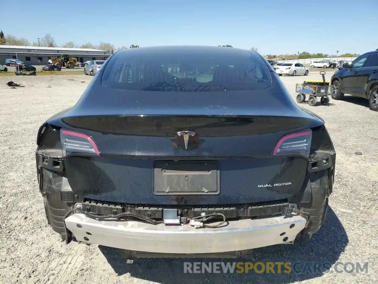 6 Photograph of a damaged car 5YJ3E1EB2KF384382 TESLA MODEL 3 2019