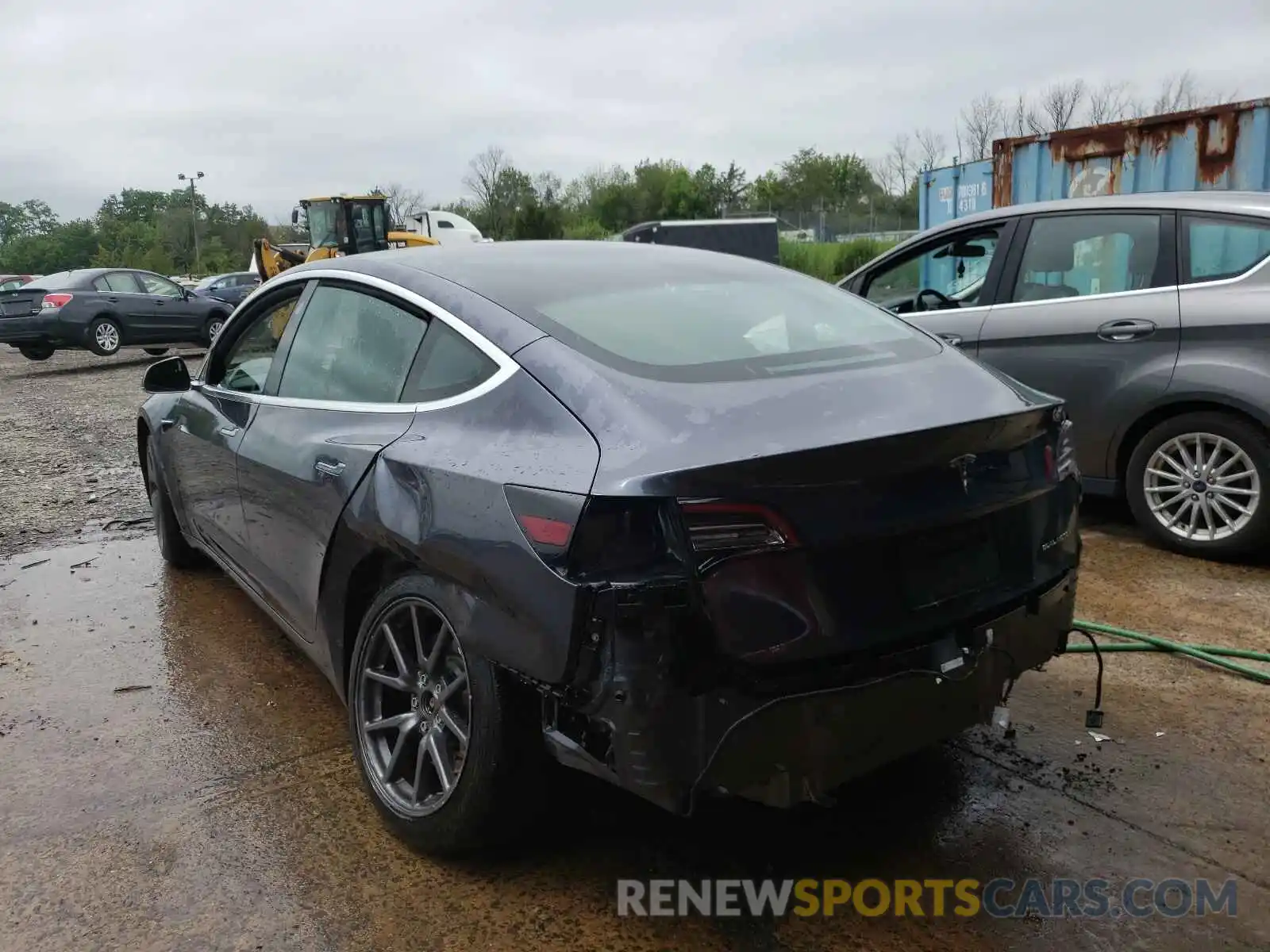 3 Photograph of a damaged car 5YJ3E1EB2KF386519 TESLA MODEL 3 2019