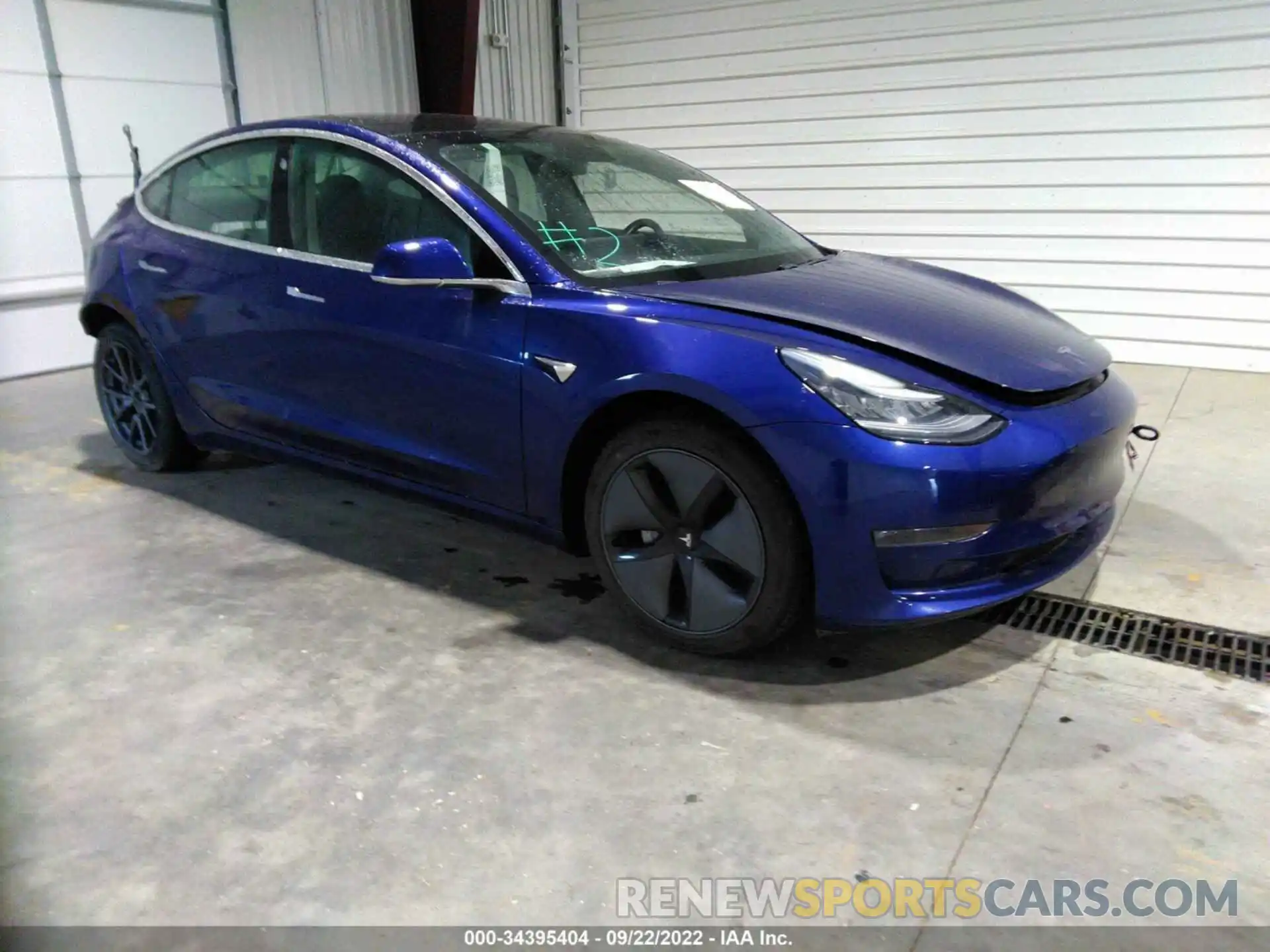 1 Photograph of a damaged car 5YJ3E1EB2KF387640 TESLA MODEL 3 2019