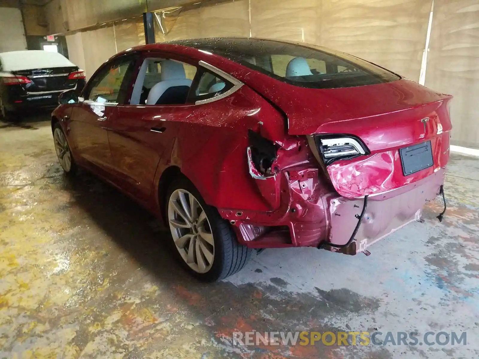 3 Photograph of a damaged car 5YJ3E1EB2KF391817 TESLA MODEL 3 2019