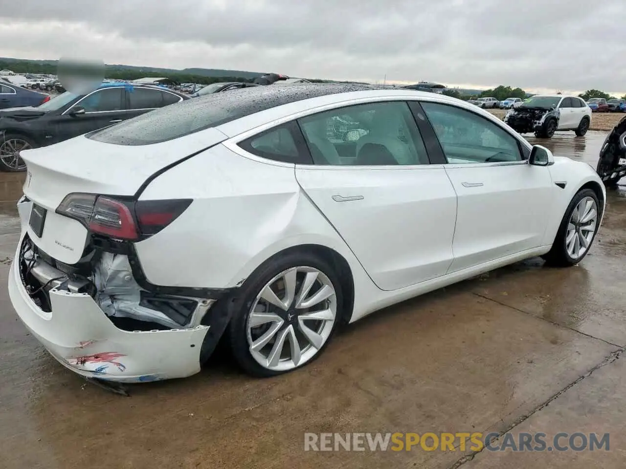 3 Photograph of a damaged car 5YJ3E1EB2KF392305 TESLA MODEL 3 2019