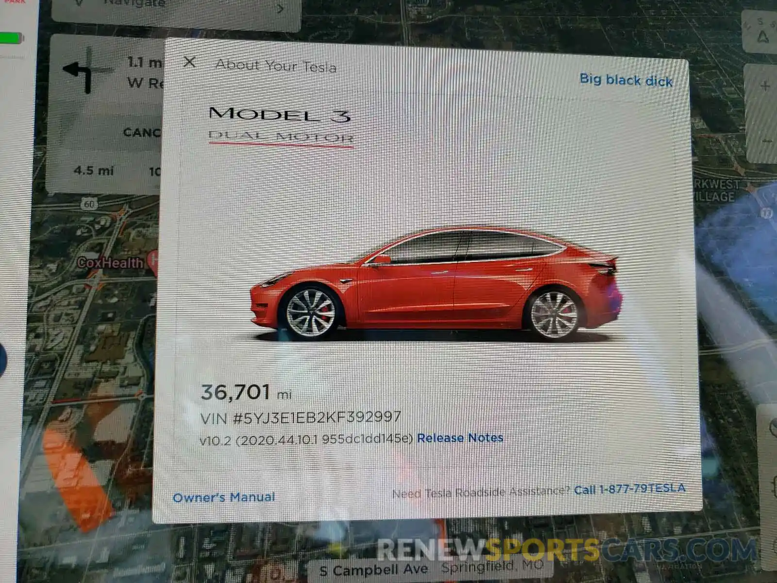 8 Photograph of a damaged car 5YJ3E1EB2KF392997 TESLA MODEL 3 2019