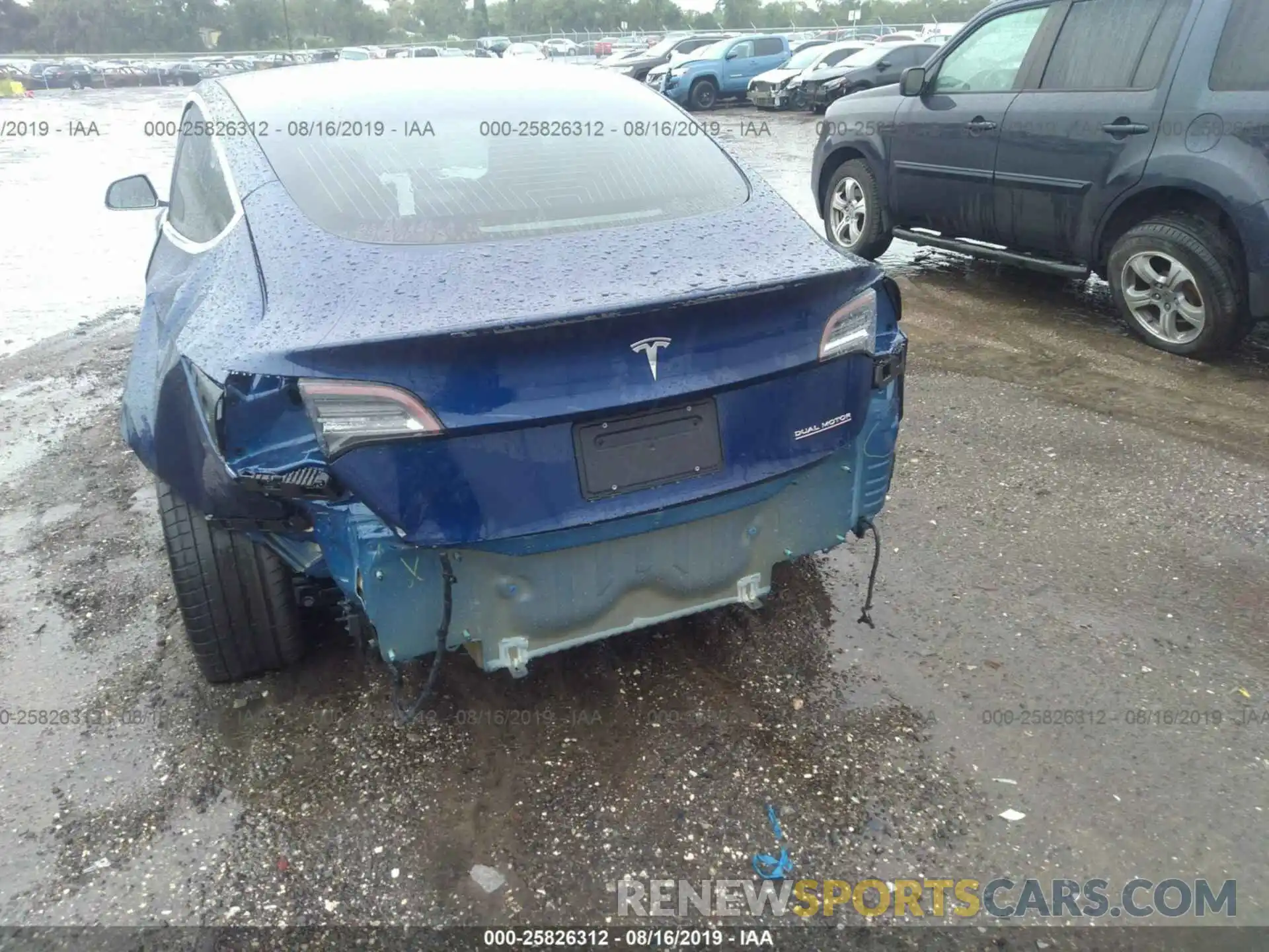 6 Photograph of a damaged car 5YJ3E1EB2KF393051 TESLA MODEL 3 2019