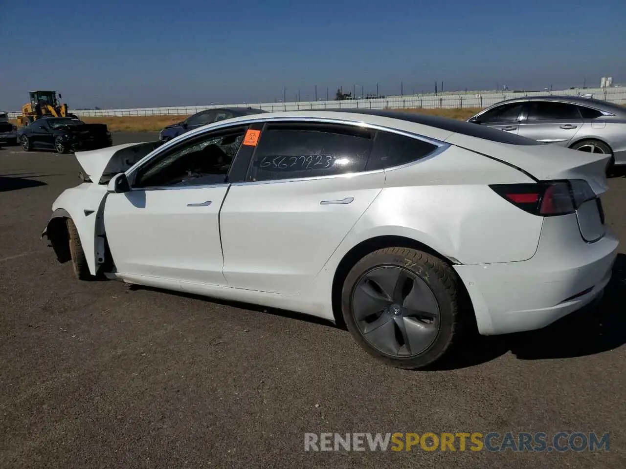 2 Photograph of a damaged car 5YJ3E1EB2KF408356 TESLA MODEL 3 2019