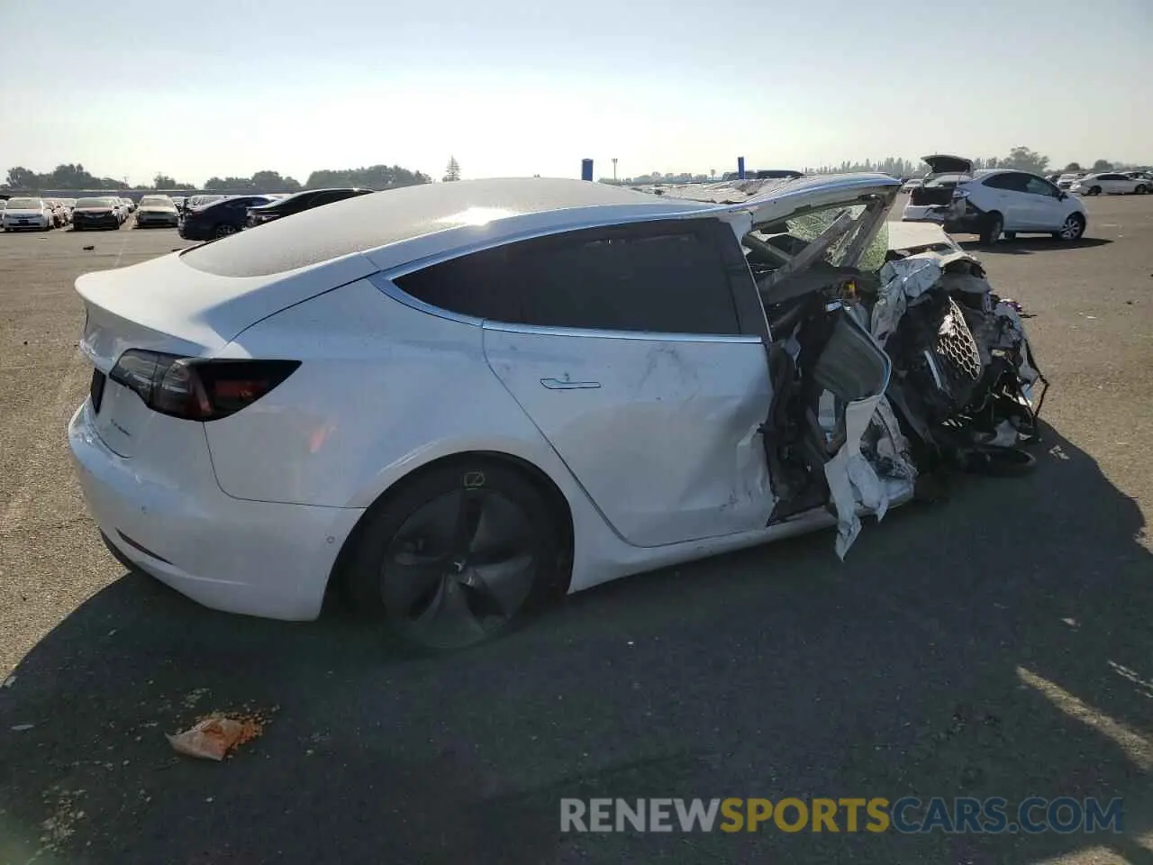 3 Photograph of a damaged car 5YJ3E1EB2KF408356 TESLA MODEL 3 2019