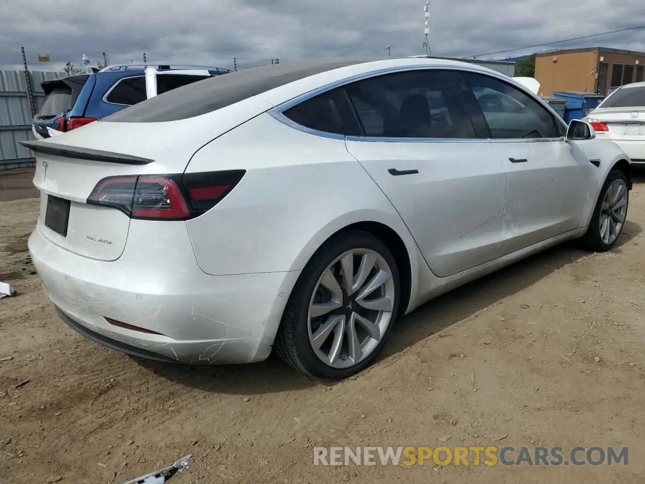 3 Photograph of a damaged car 5YJ3E1EB2KF418627 TESLA MODEL 3 2019