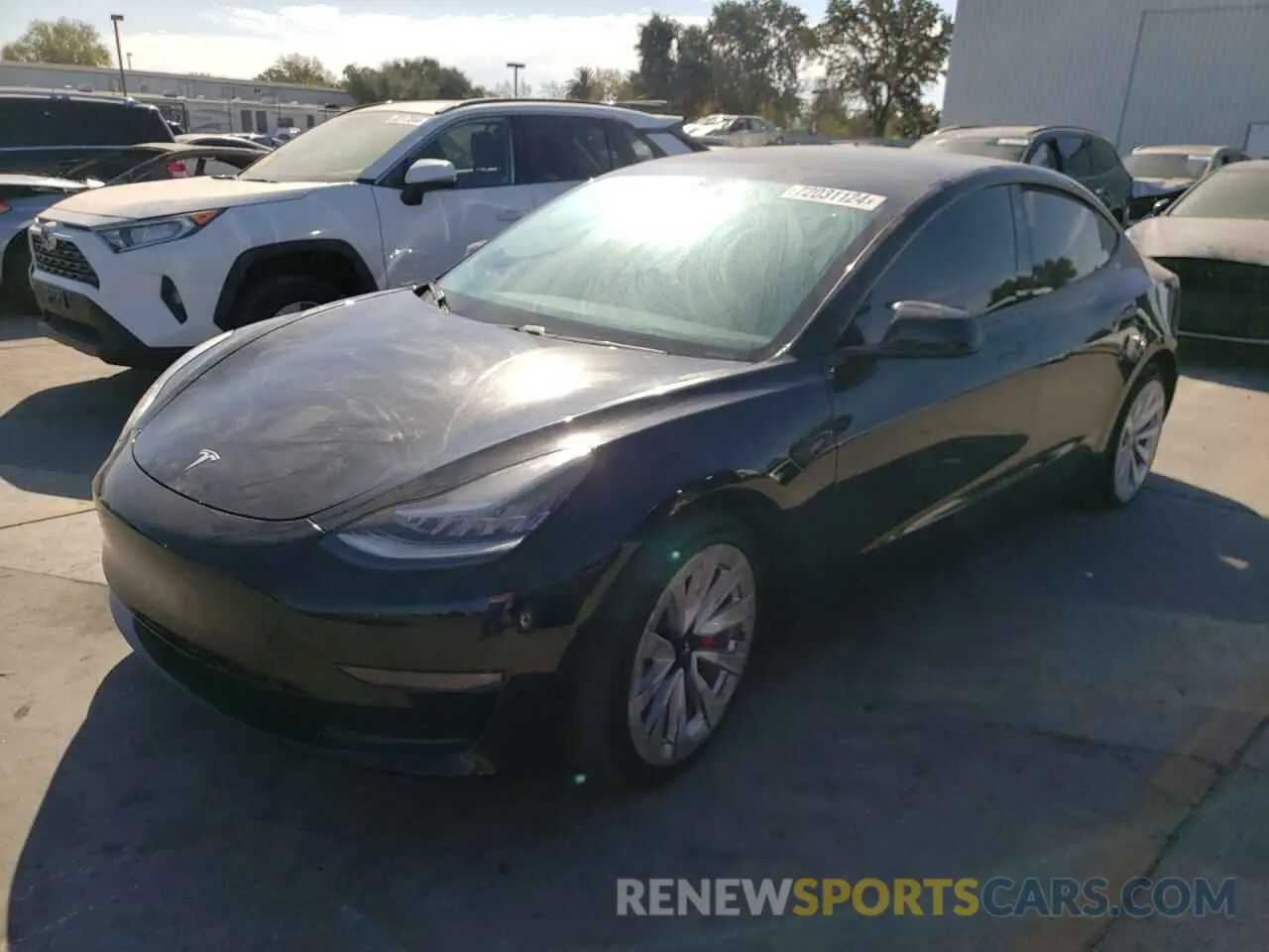 1 Photograph of a damaged car 5YJ3E1EB2KF441261 TESLA MODEL 3 2019
