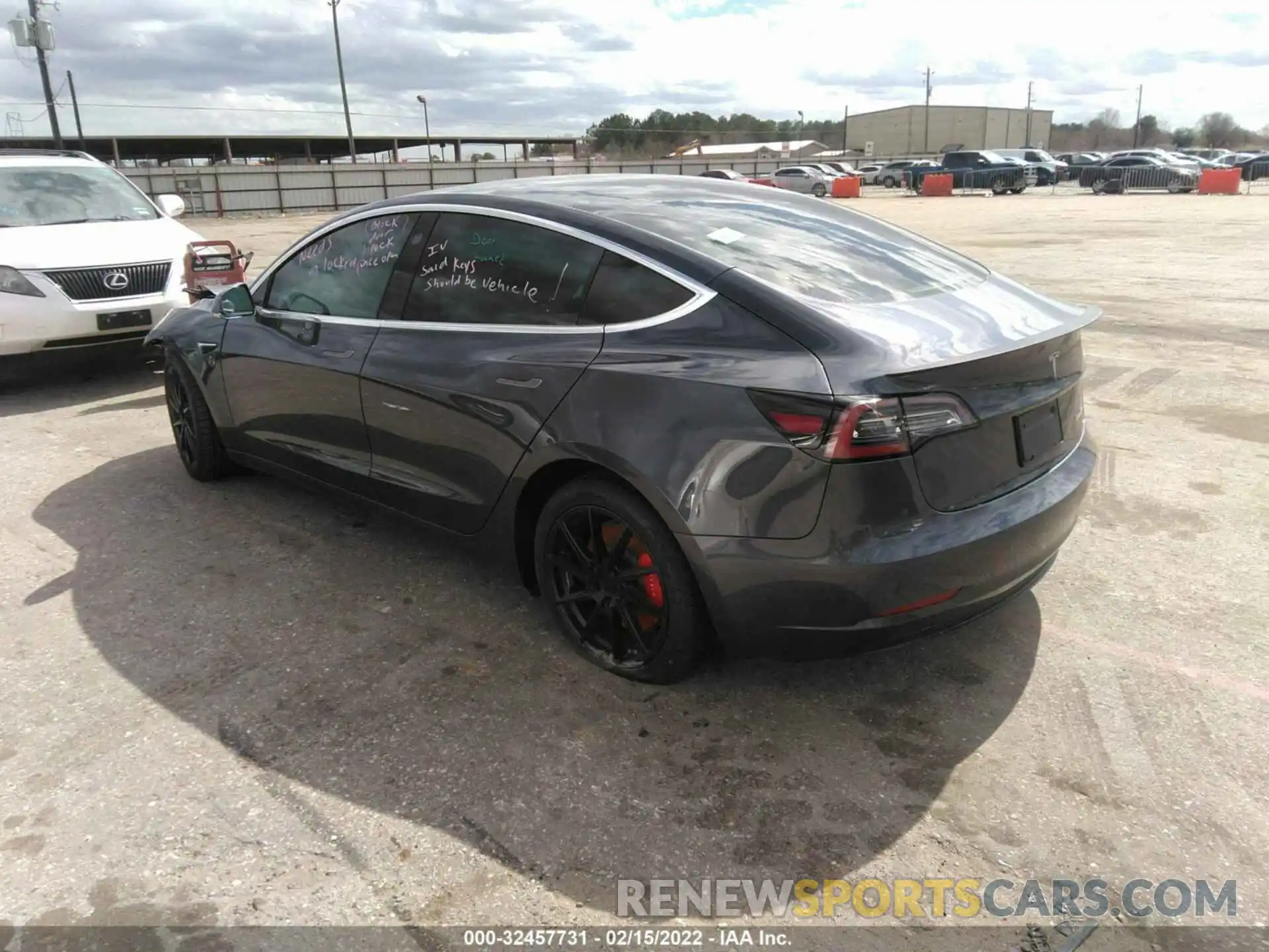 3 Photograph of a damaged car 5YJ3E1EB2KF447688 TESLA MODEL 3 2019