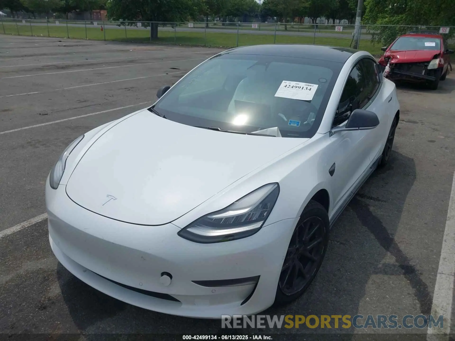 2 Photograph of a damaged car 5YJ3E1EB2KF452003 TESLA MODEL 3 2019