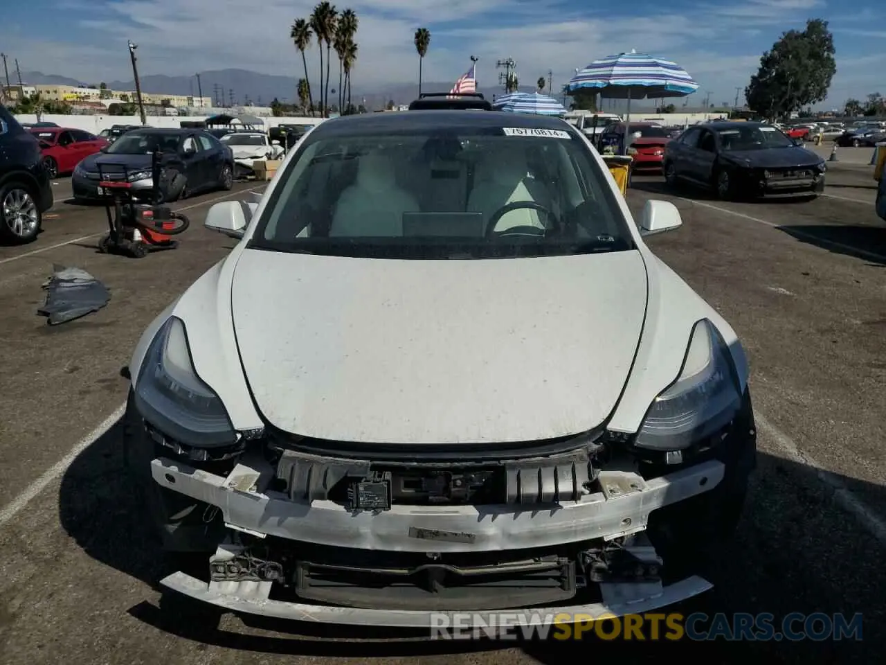 5 Photograph of a damaged car 5YJ3E1EB2KF454706 TESLA MODEL 3 2019