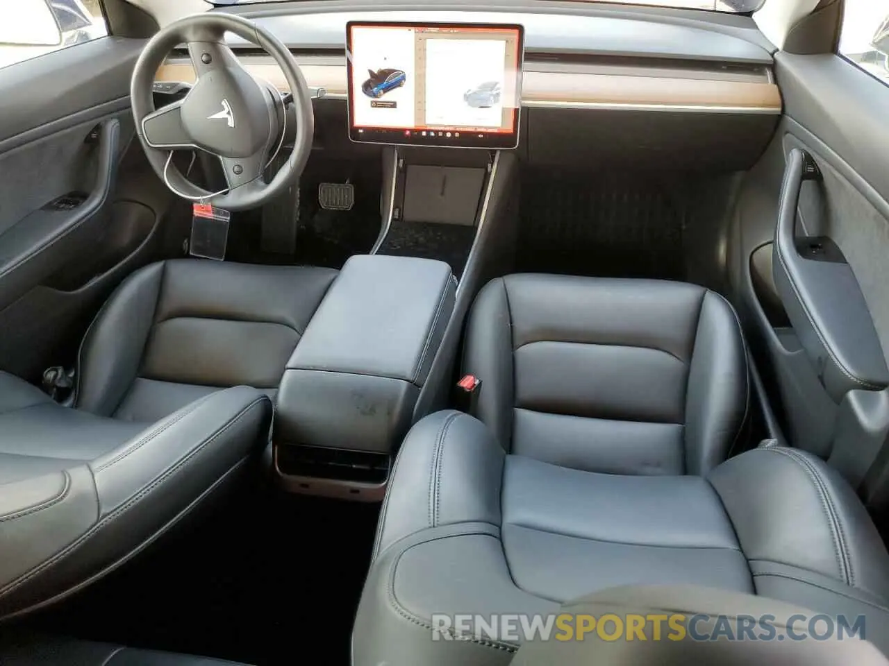8 Photograph of a damaged car 5YJ3E1EB2KF465107 TESLA MODEL 3 2019