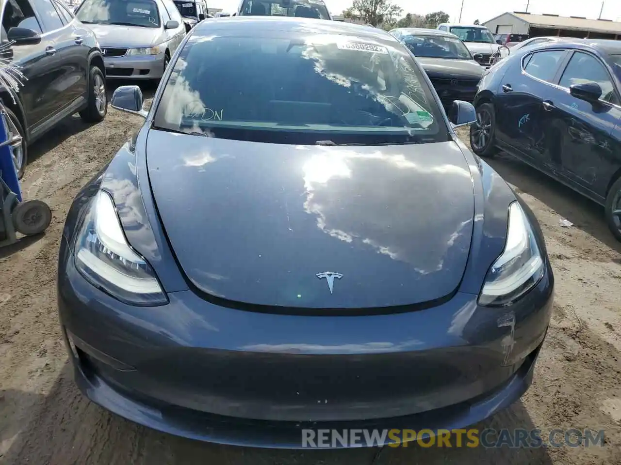 5 Photograph of a damaged car 5YJ3E1EB2KF477290 TESLA MODEL 3 2019