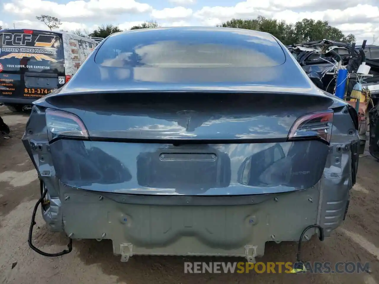 6 Photograph of a damaged car 5YJ3E1EB2KF477290 TESLA MODEL 3 2019