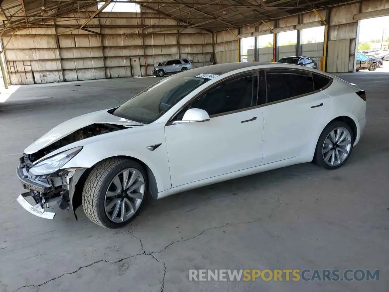 1 Photograph of a damaged car 5YJ3E1EB2KF512667 TESLA MODEL 3 2019