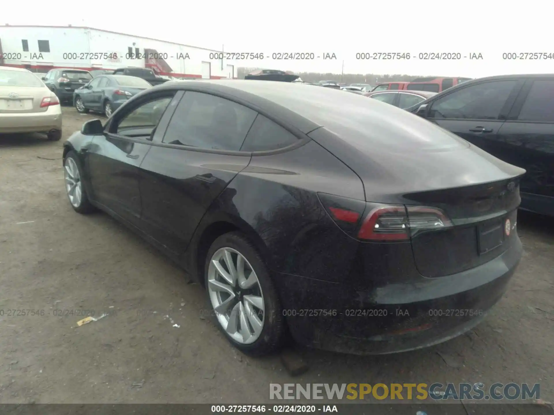 3 Photograph of a damaged car 5YJ3E1EB3KF191884 TESLA MODEL 3 2019