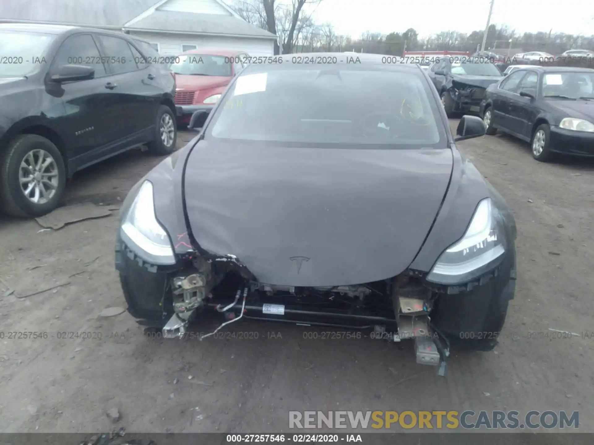 6 Photograph of a damaged car 5YJ3E1EB3KF191884 TESLA MODEL 3 2019