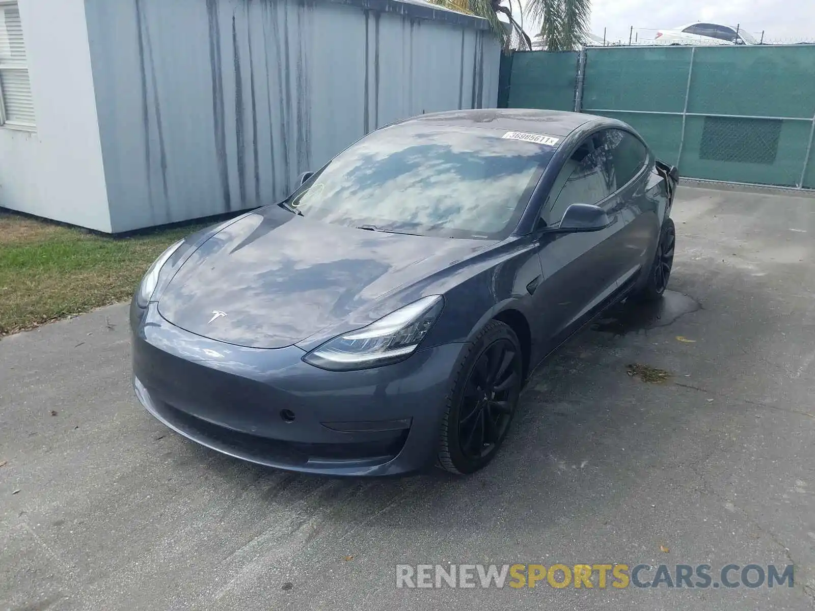 2 Photograph of a damaged car 5YJ3E1EB3KF192582 TESLA MODEL 3 2019