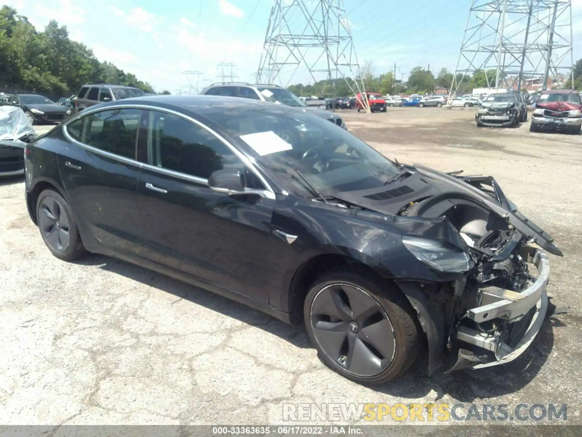 1 Photograph of a damaged car 5YJ3E1EB3KF193490 TESLA MODEL 3 2019