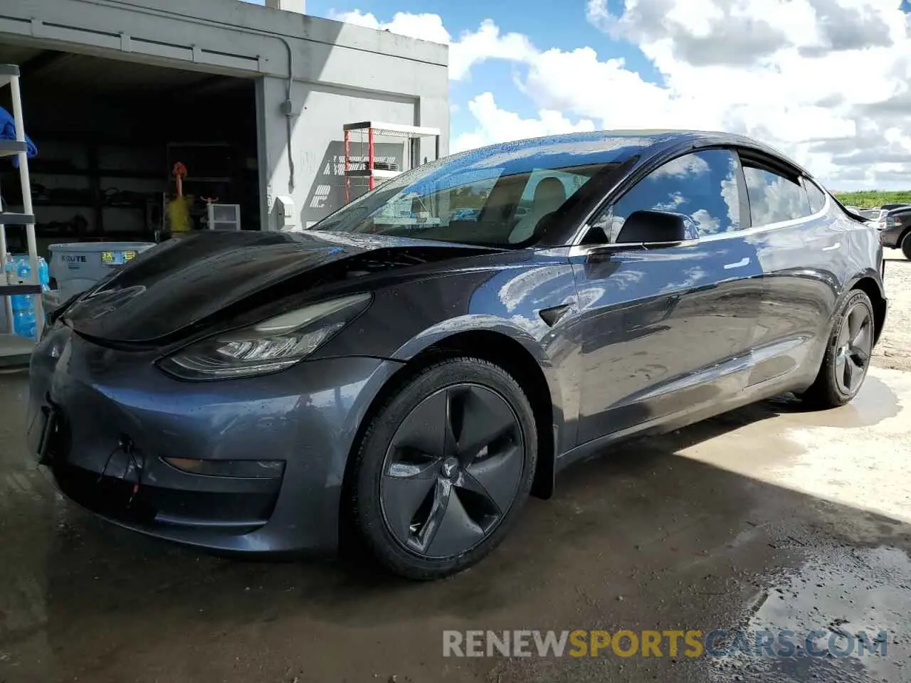 1 Photograph of a damaged car 5YJ3E1EB3KF195045 TESLA MODEL 3 2019