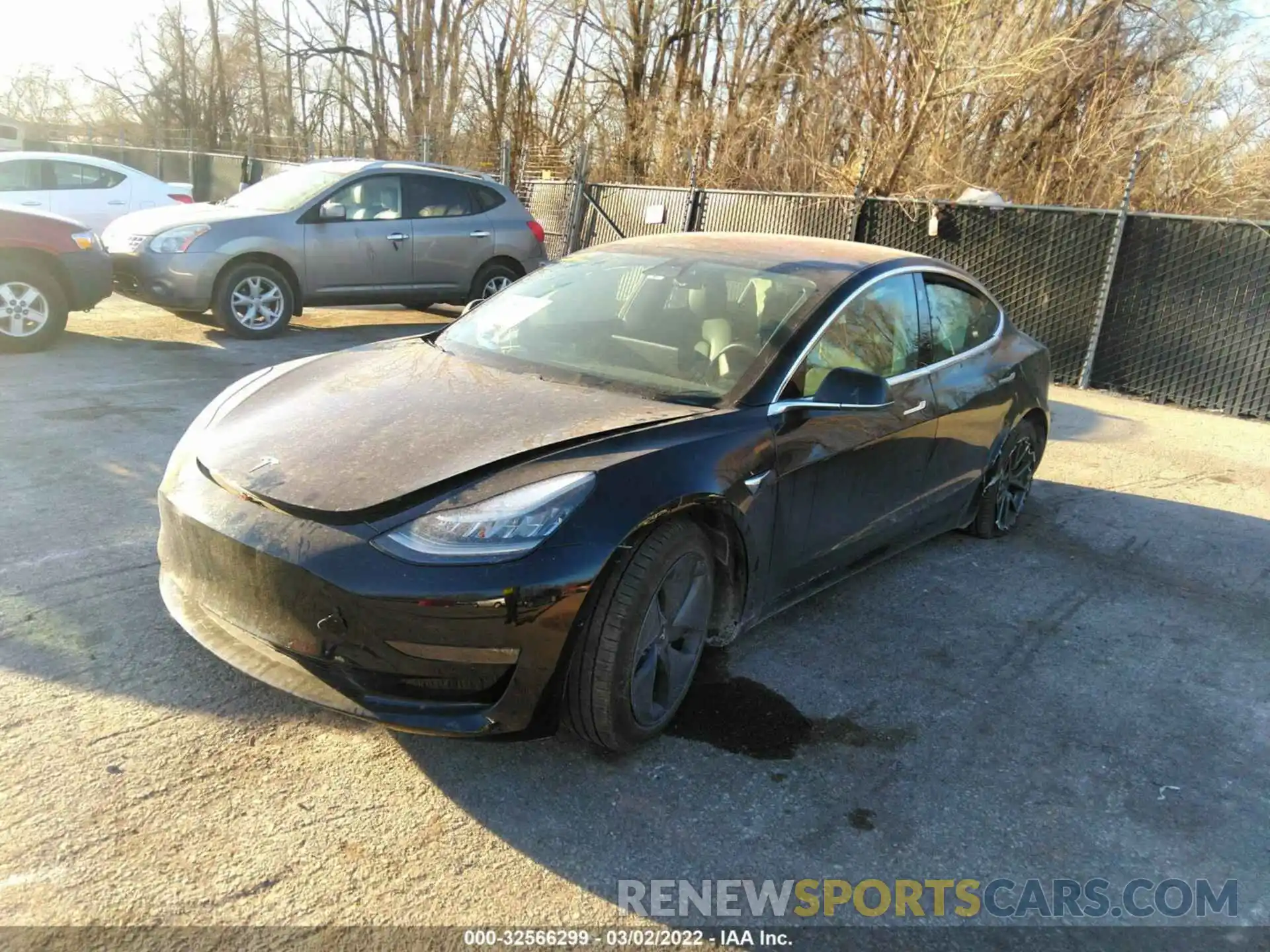 2 Photograph of a damaged car 5YJ3E1EB3KF198933 TESLA MODEL 3 2019