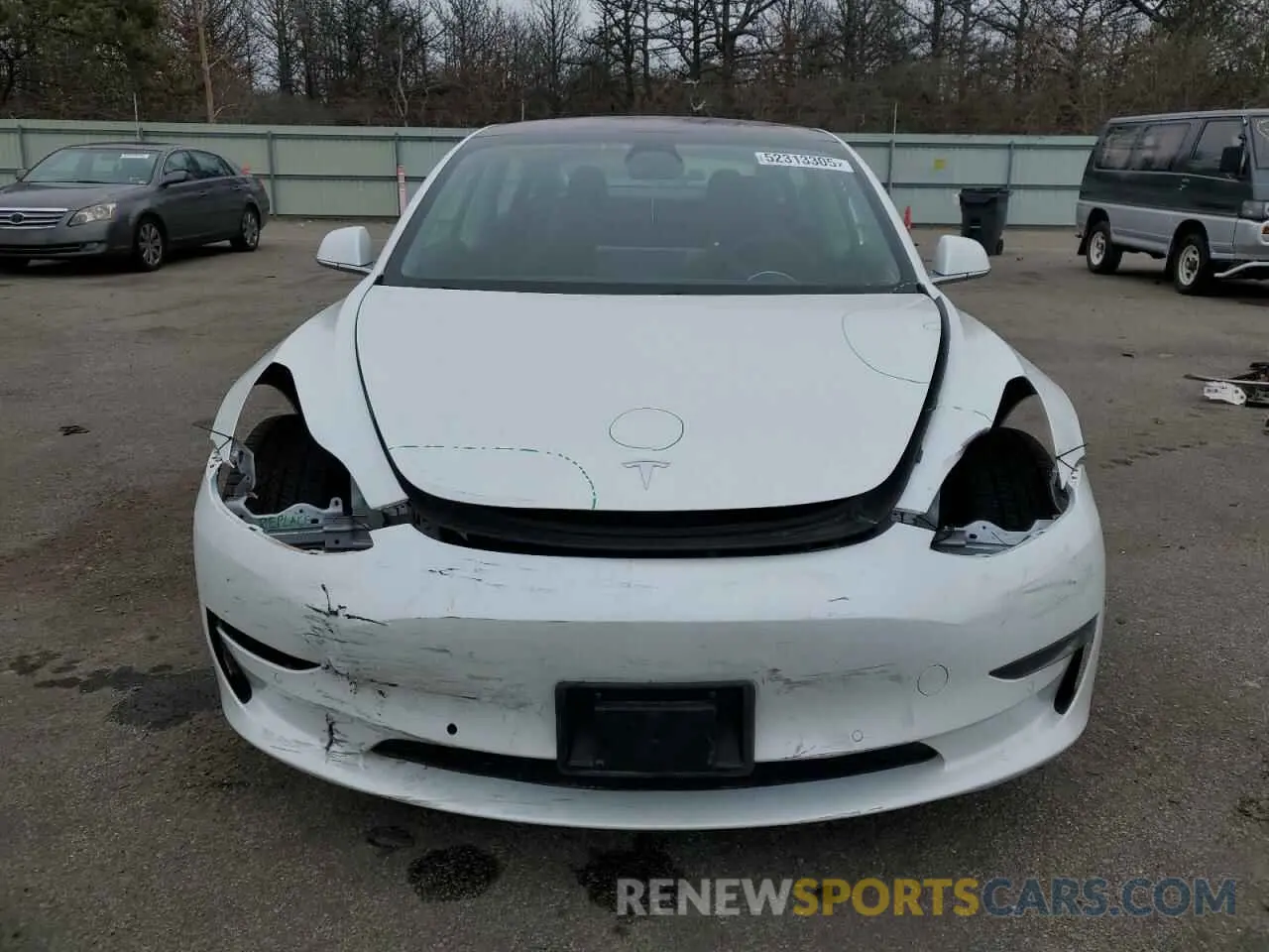 5 Photograph of a damaged car 5YJ3E1EB3KF199256 TESLA MODEL 3 2019