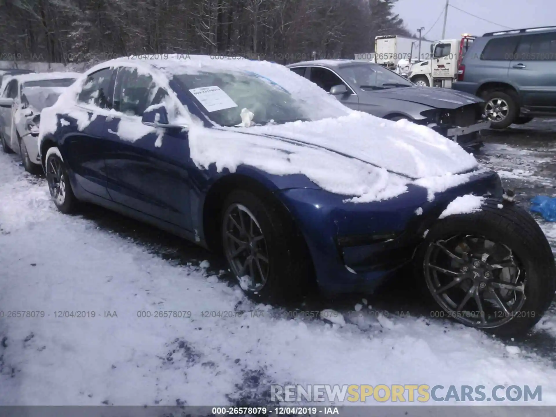 1 Photograph of a damaged car 5YJ3E1EB3KF199516 TESLA MODEL 3 2019