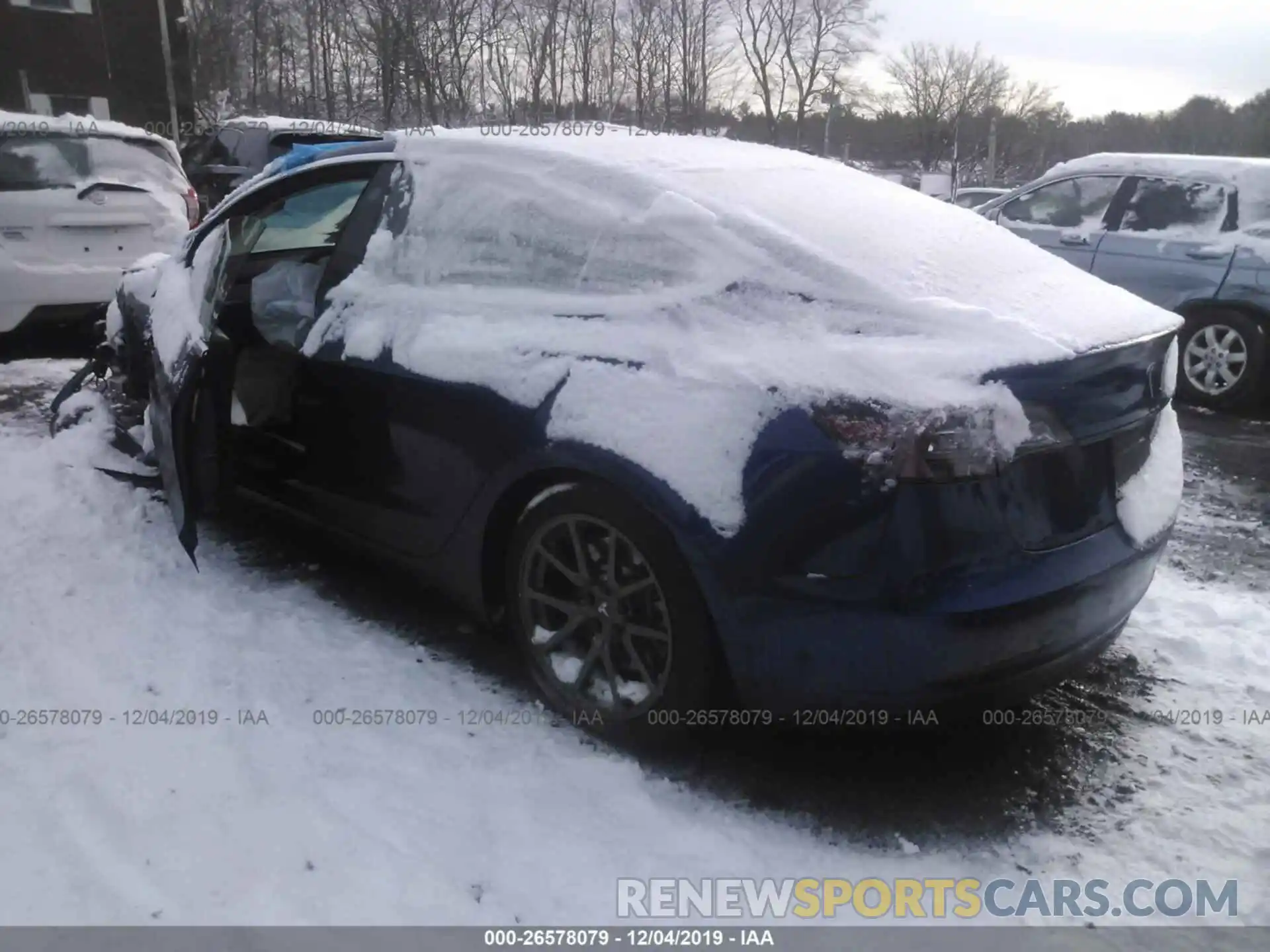 3 Photograph of a damaged car 5YJ3E1EB3KF199516 TESLA MODEL 3 2019