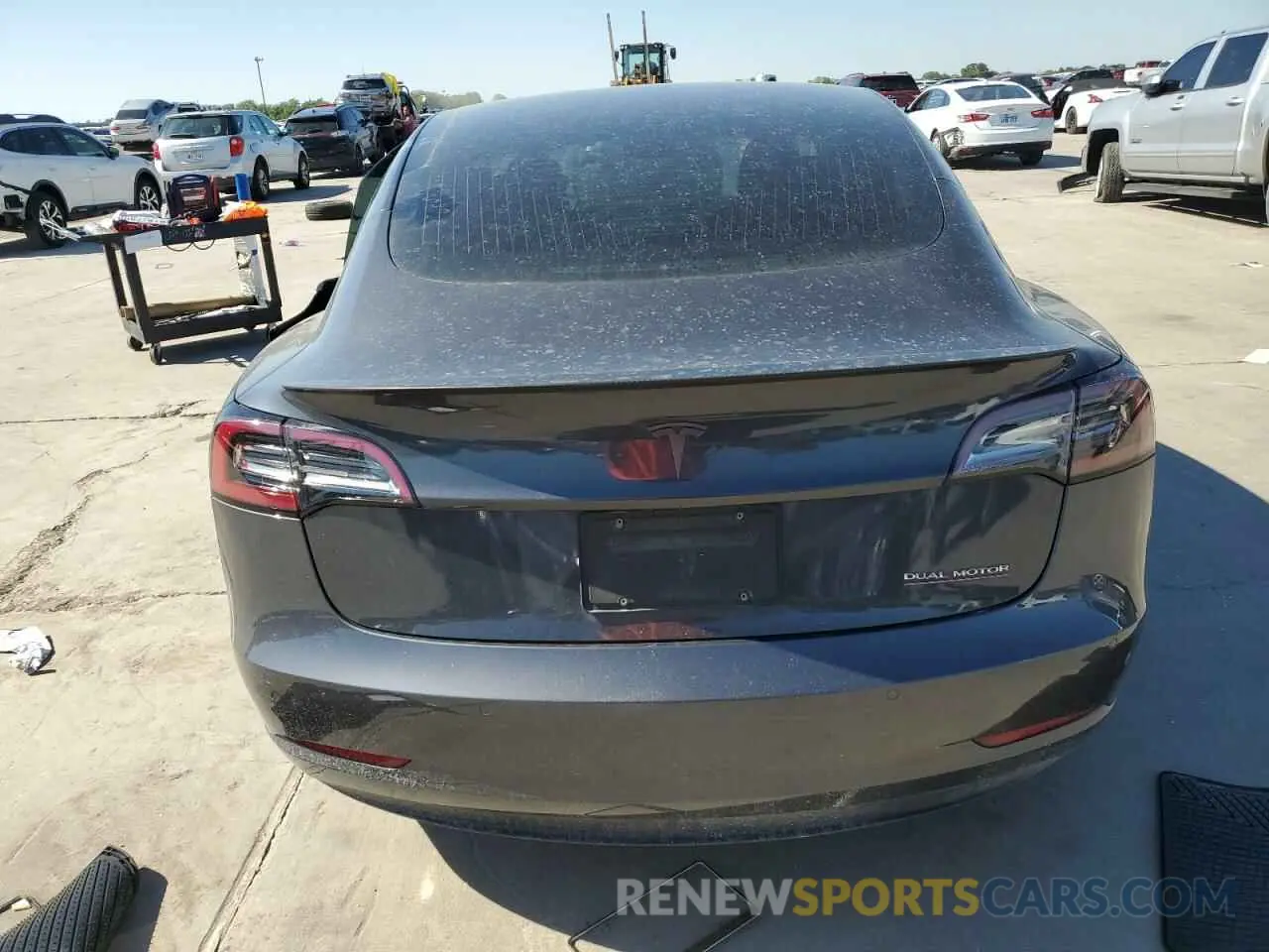 6 Photograph of a damaged car 5YJ3E1EB3KF231137 TESLA MODEL 3 2019