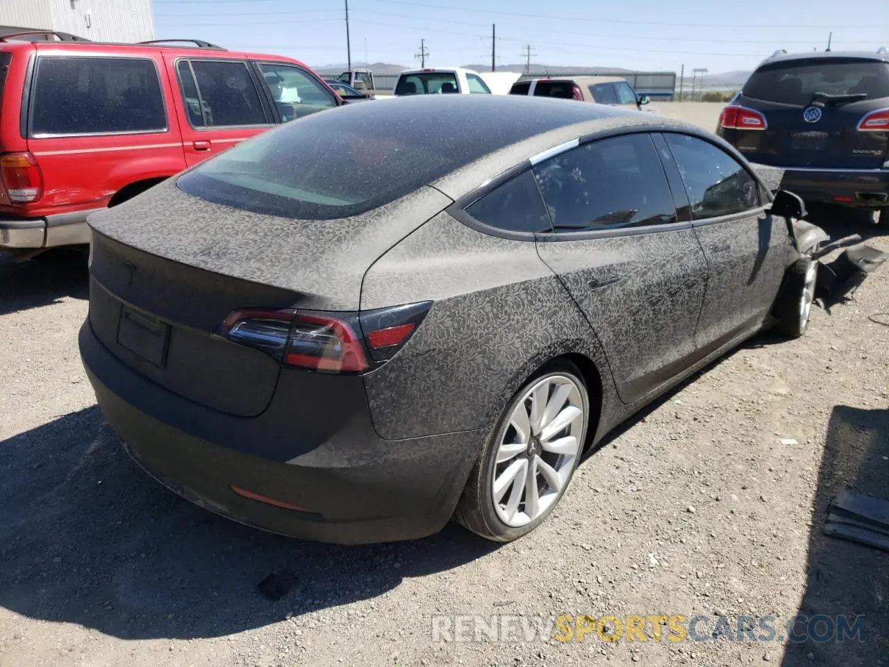 4 Photograph of a damaged car 5YJ3E1EB3KF364934 TESLA MODEL 3 2019