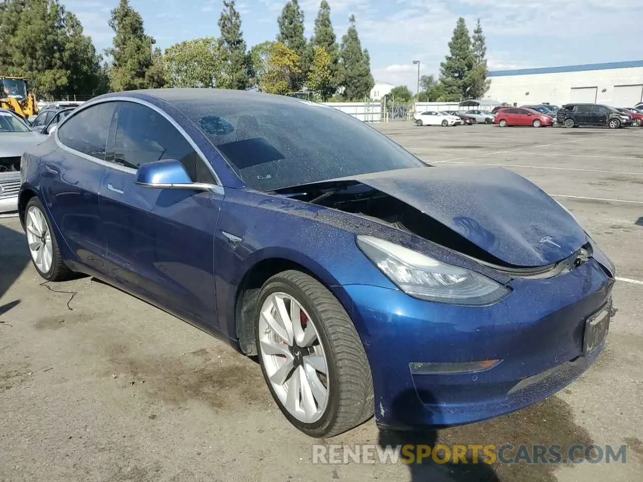 4 Photograph of a damaged car 5YJ3E1EB3KF365601 TESLA MODEL 3 2019