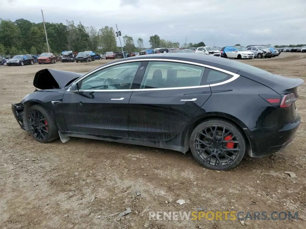 2 Photograph of a damaged car 5YJ3E1EB3KF367980 TESLA MODEL 3 2019