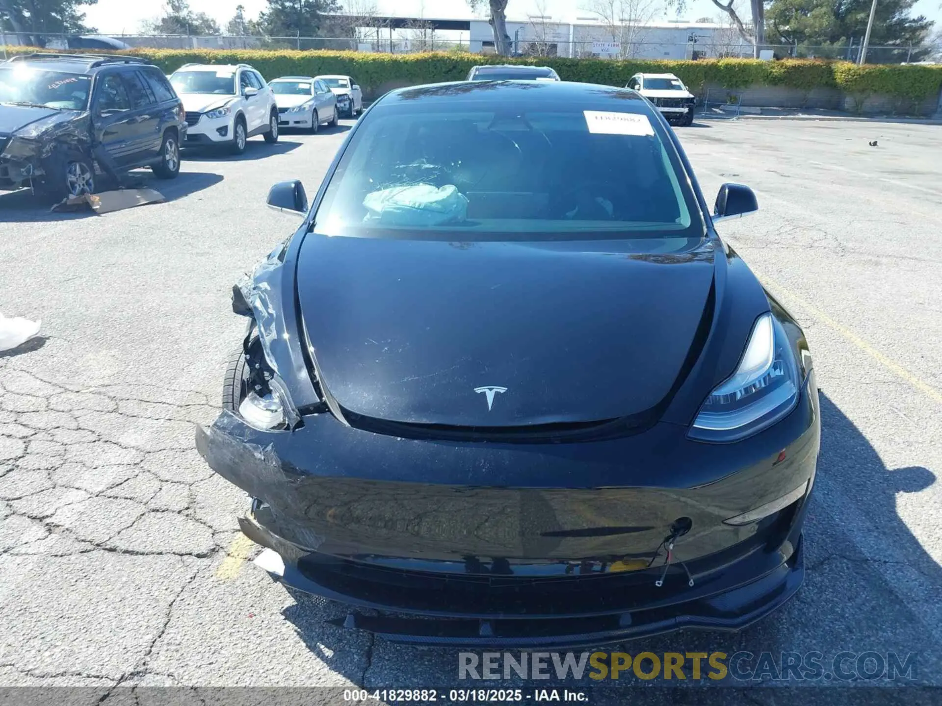 12 Photograph of a damaged car 5YJ3E1EB3KF384598 TESLA MODEL 3 2019