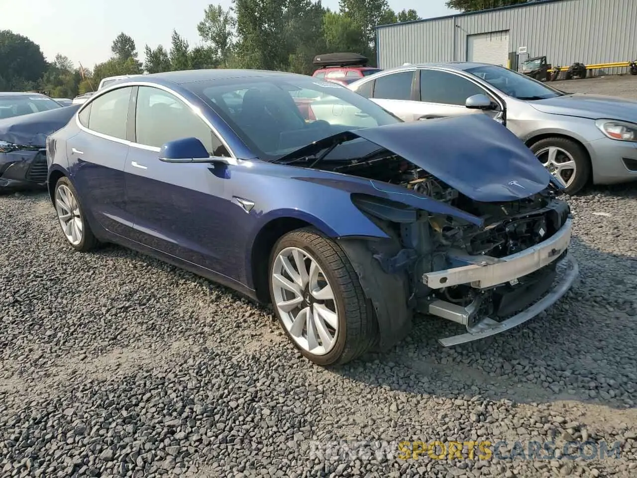 4 Photograph of a damaged car 5YJ3E1EB3KF389977 TESLA MODEL 3 2019