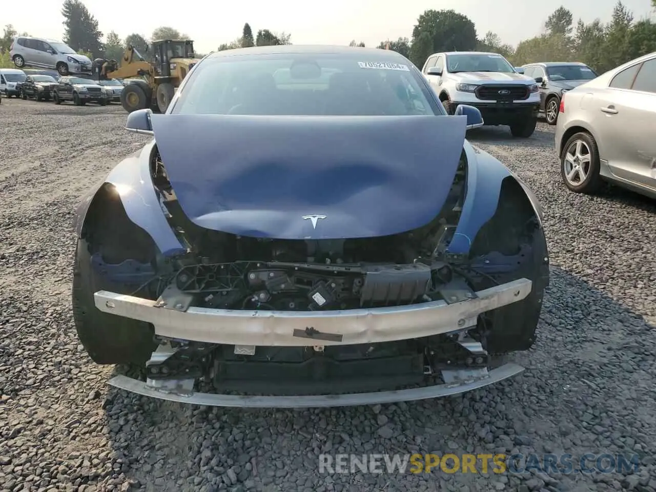 5 Photograph of a damaged car 5YJ3E1EB3KF389977 TESLA MODEL 3 2019