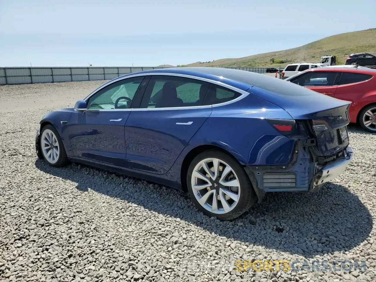 2 Photograph of a damaged car 5YJ3E1EB3KF390014 TESLA MODEL 3 2019