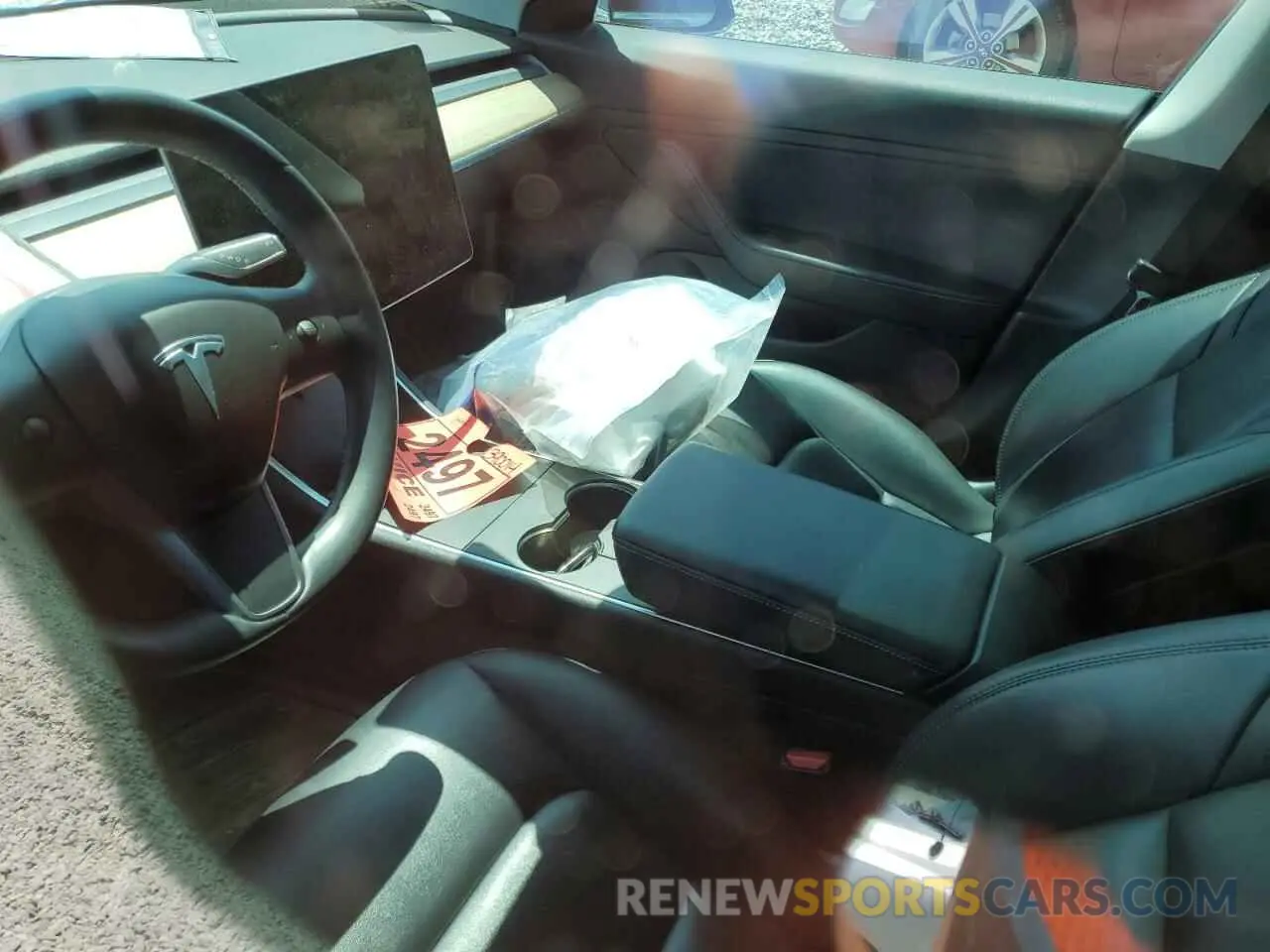 8 Photograph of a damaged car 5YJ3E1EB3KF390014 TESLA MODEL 3 2019