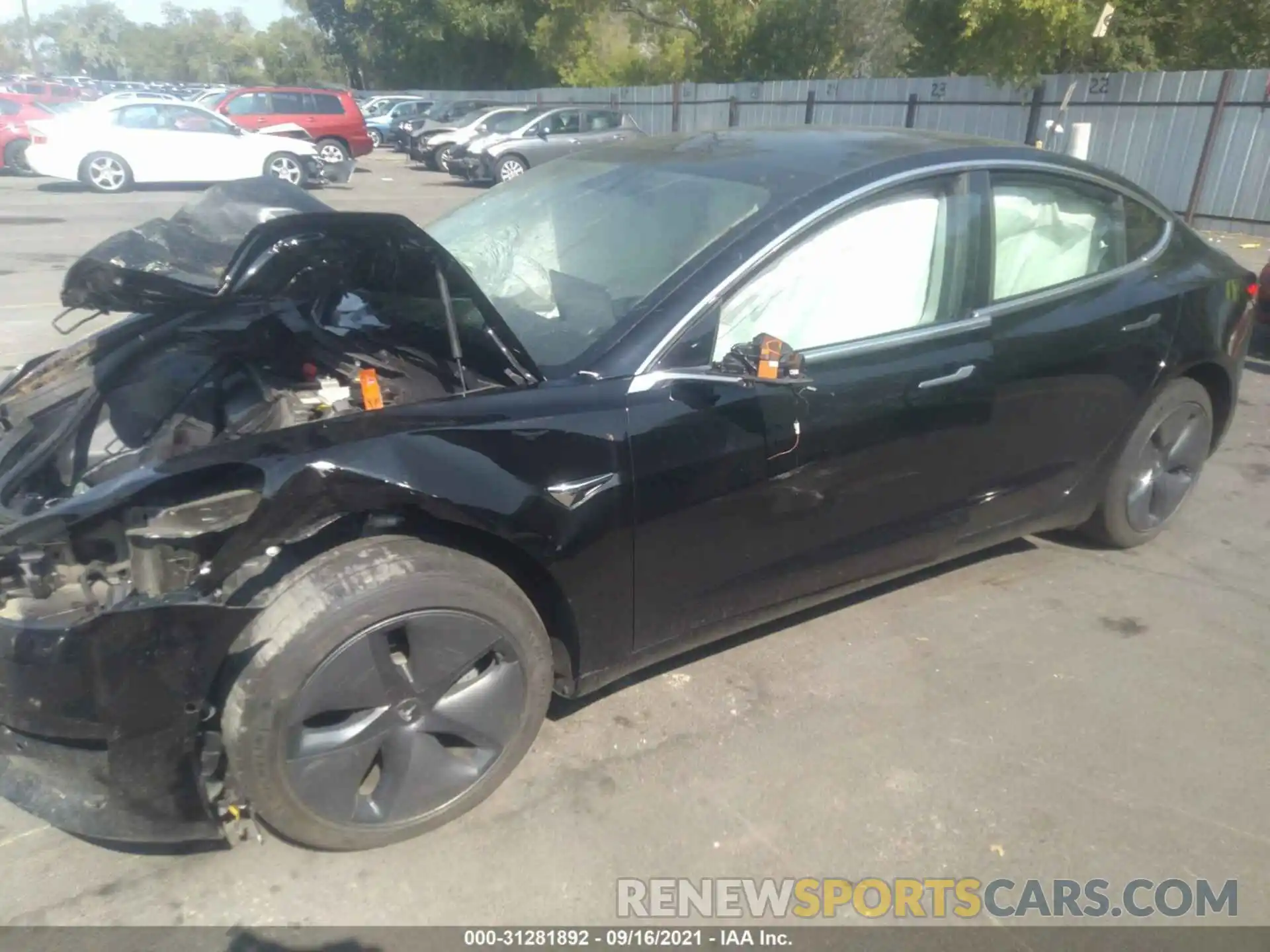 2 Photograph of a damaged car 5YJ3E1EB3KF390546 TESLA MODEL 3 2019