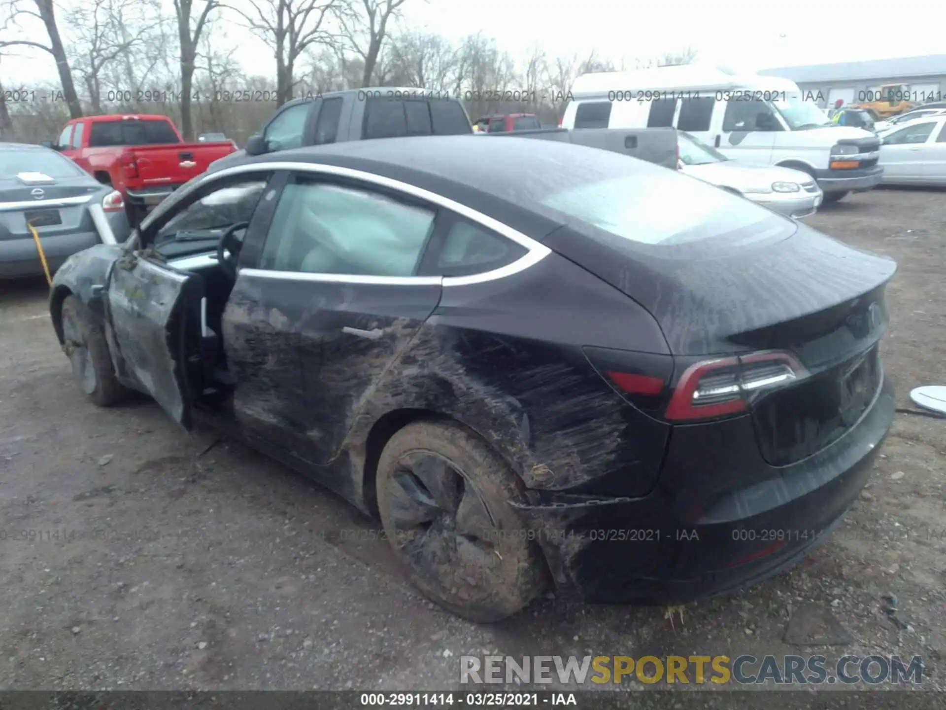 3 Photograph of a damaged car 5YJ3E1EB3KF390594 TESLA MODEL 3 2019