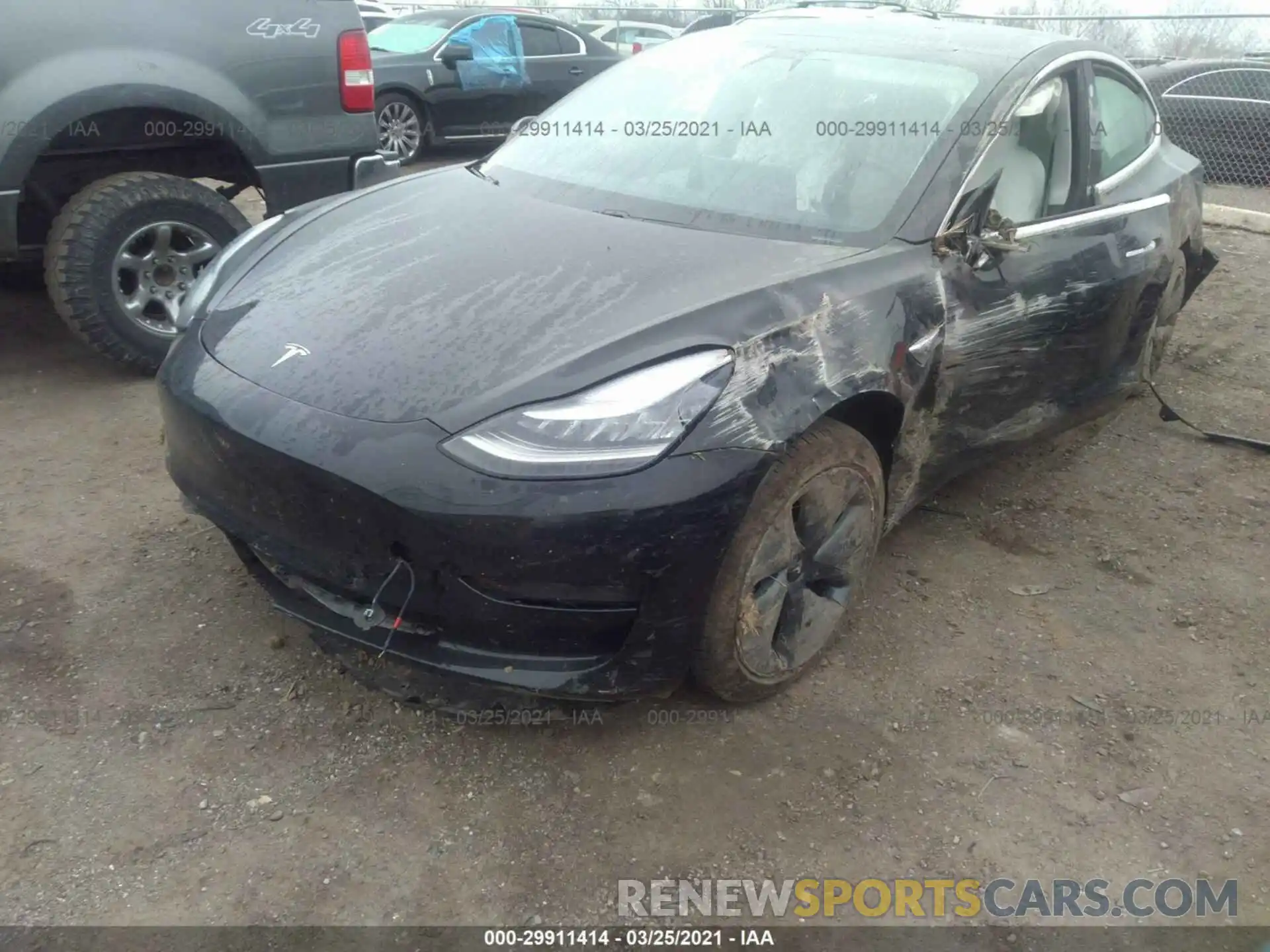 6 Photograph of a damaged car 5YJ3E1EB3KF390594 TESLA MODEL 3 2019